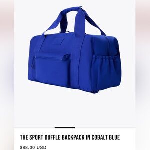 Beis The Sport Duffle Backpack in Cobalt Blue